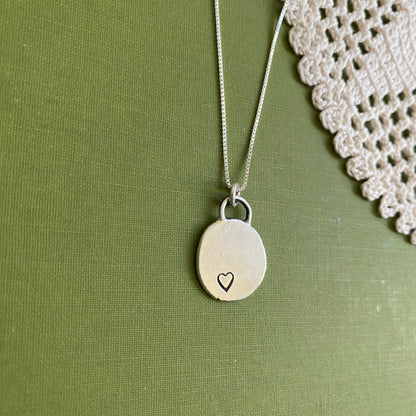 Perfectly Imperfect Stamped Pendant #7