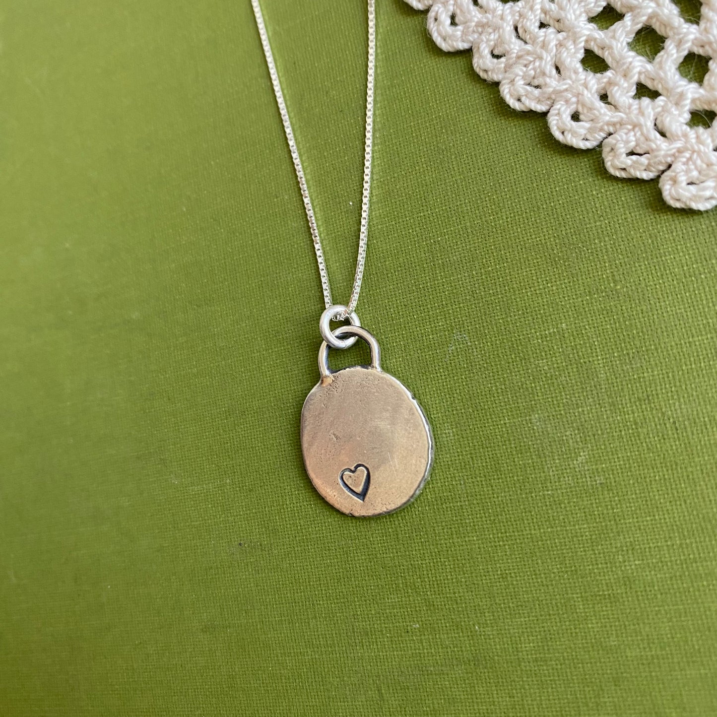 Perfectly Imperfect Stamped Pendant #7