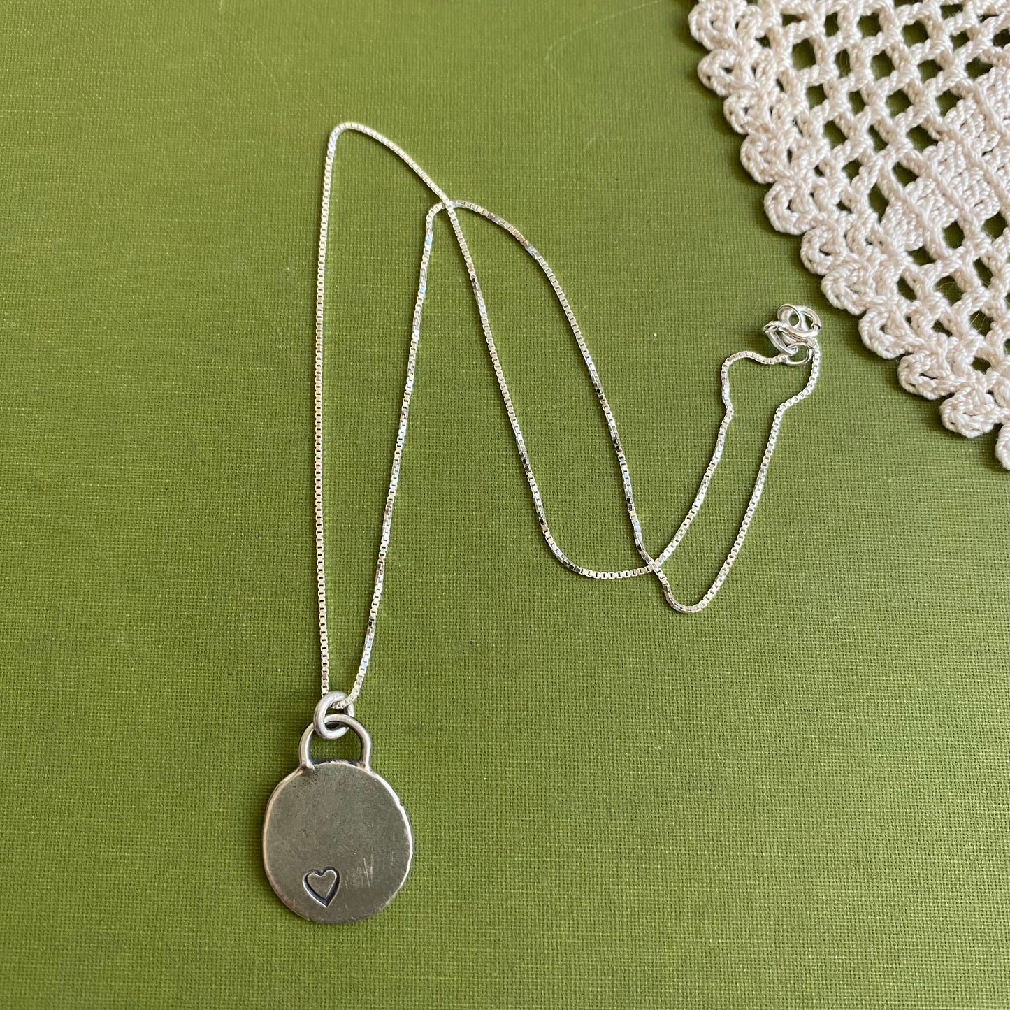 Perfectly Imperfect Stamped Pendant #7