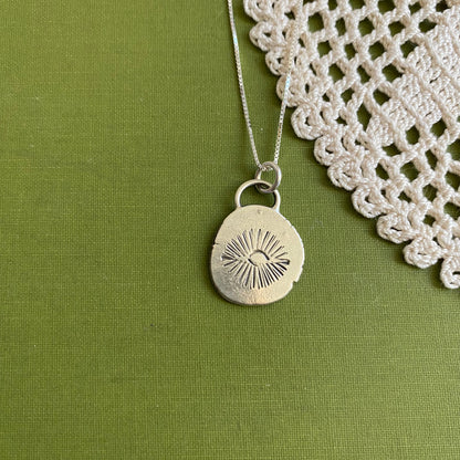 Perfectly Imperfect Stamped Pendant #9