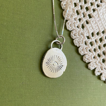 Perfectly Imperfect Stamped Pendant #9