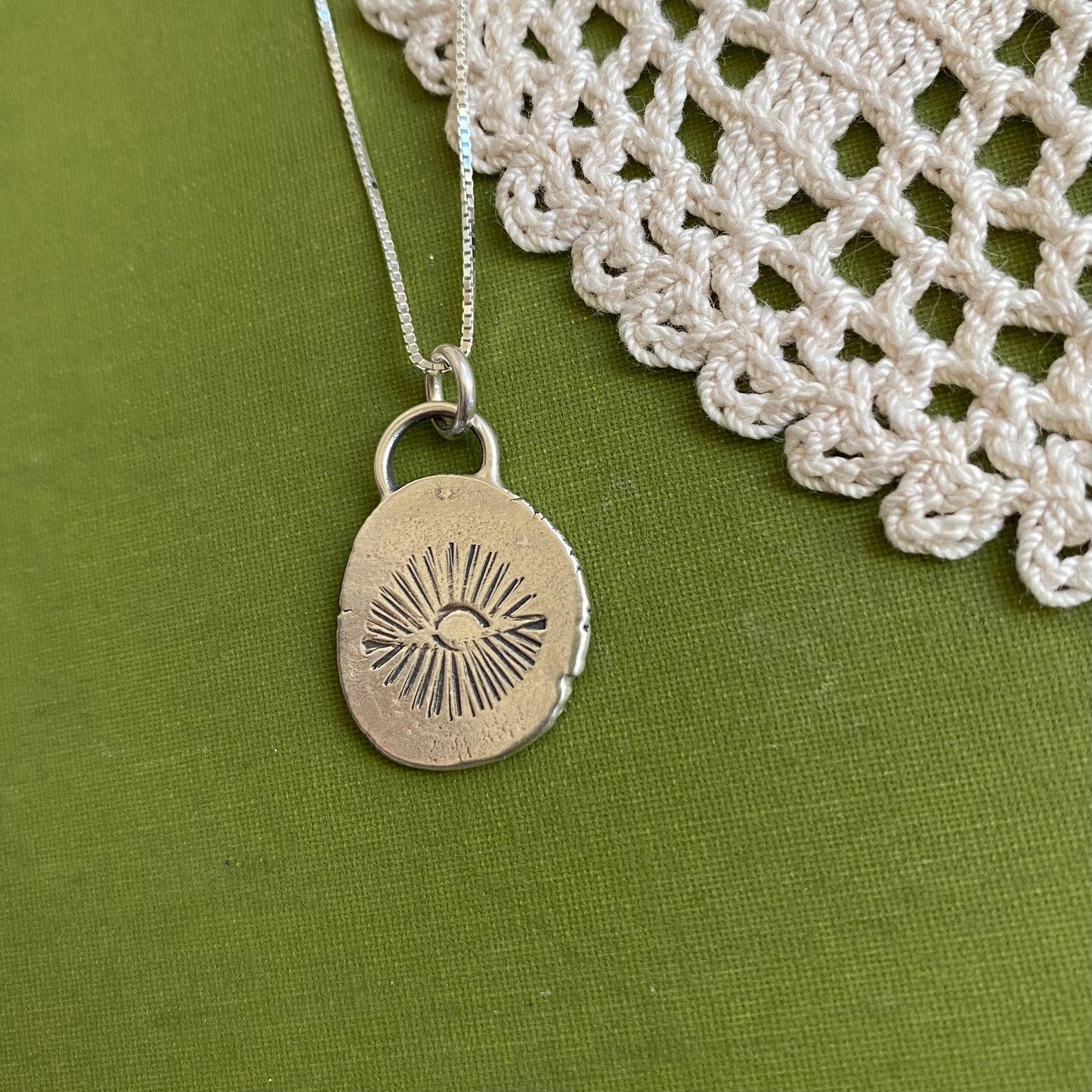 Perfectly Imperfect Stamped Pendant #9