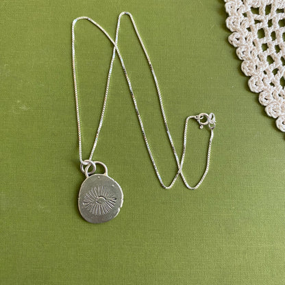 Perfectly Imperfect Stamped Pendant #9