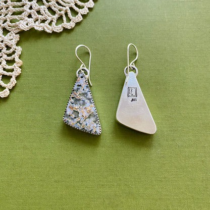 Sage Green Agate Earrings
