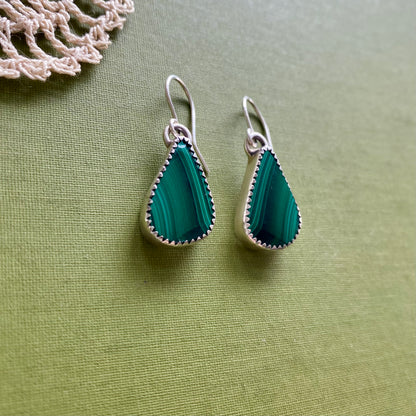 Malachite Earrings