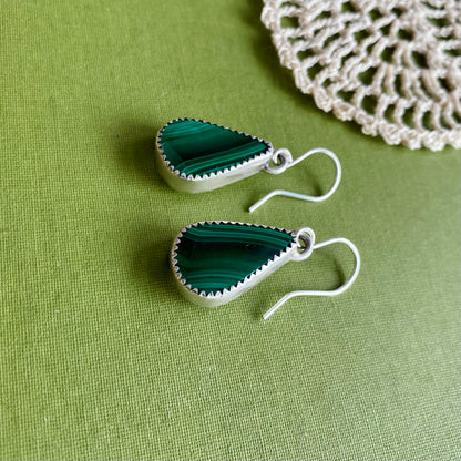 Malachite Earrings