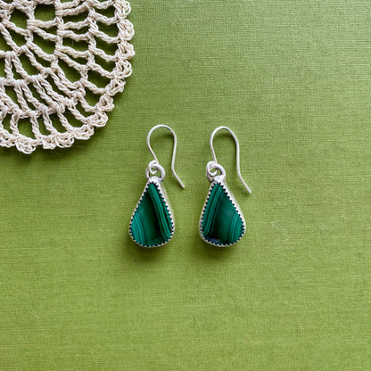 Malachite Earrings