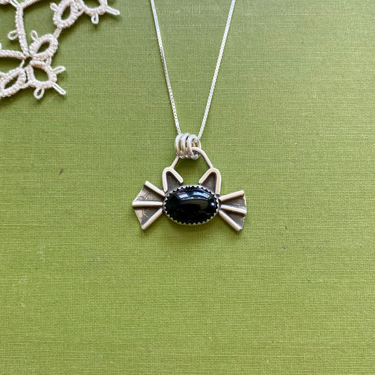 Black Onyx Cat Pendant