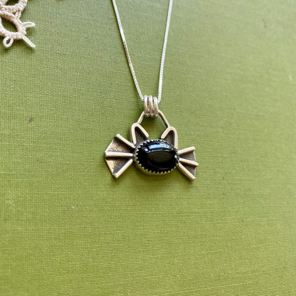 Black Onyx Cat Pendant