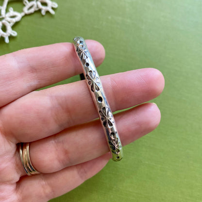 Medium/Large Kit Hand Stamped Cuff Bracelet