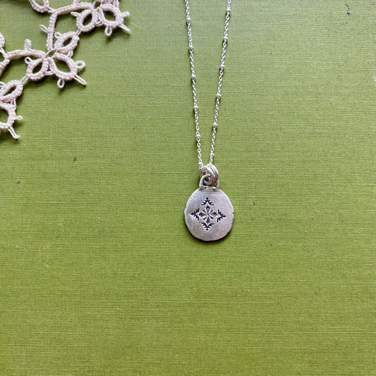 Perfectly Imperfect Stamped Pendant #11