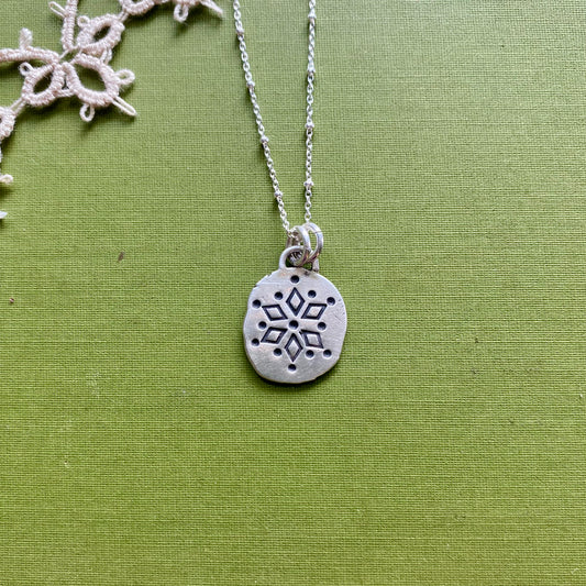 Perfectly Imperfect Stamped Pendant #13