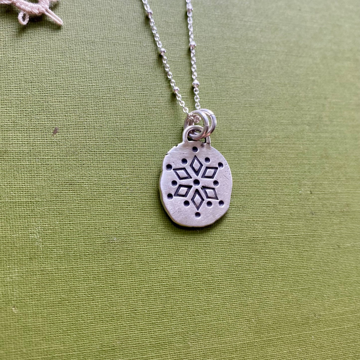 Perfectly Imperfect Stamped Pendant #13