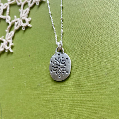 Perfectly Imperfect Stamped Pendant #13