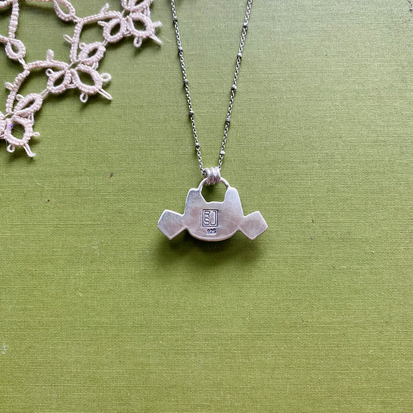 Pilot Mountain Turquoise Cat Pendant