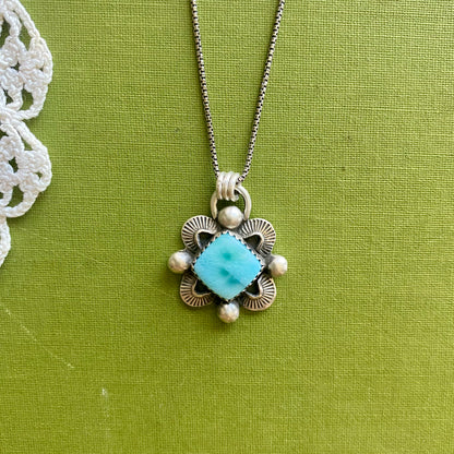 Larimar Square Pendant