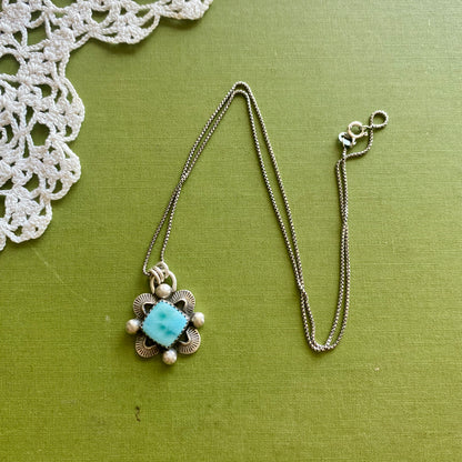 Larimar Square Pendant