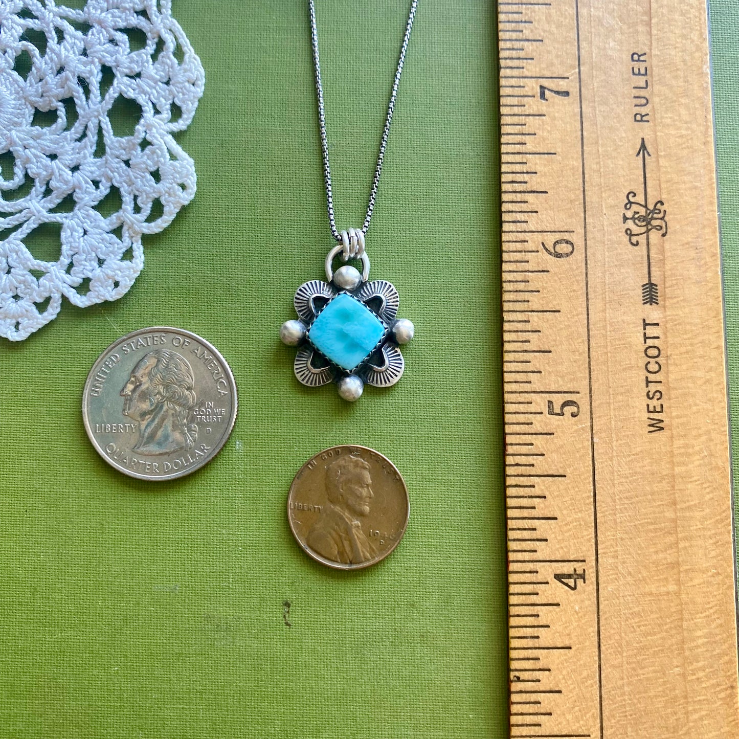 Larimar Square Pendant