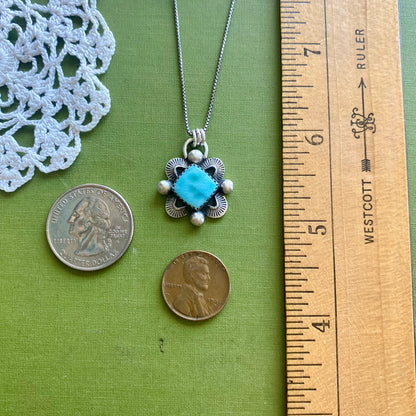 Larimar Square Pendant