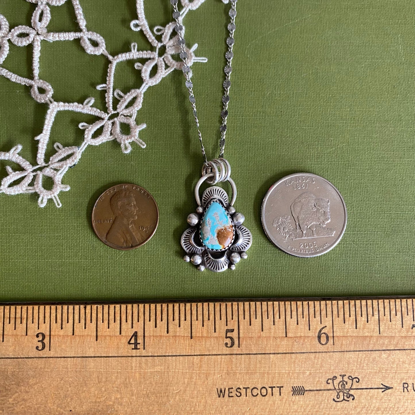 Fox Turquoise Pendant