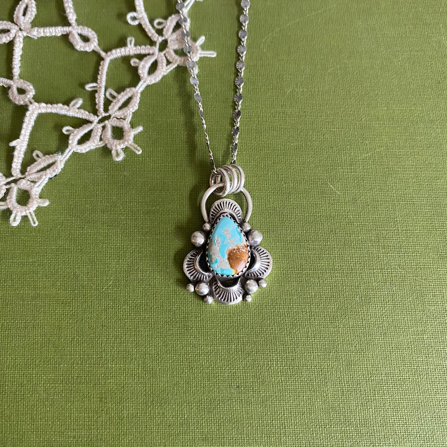 Fox Turquoise Pendant
