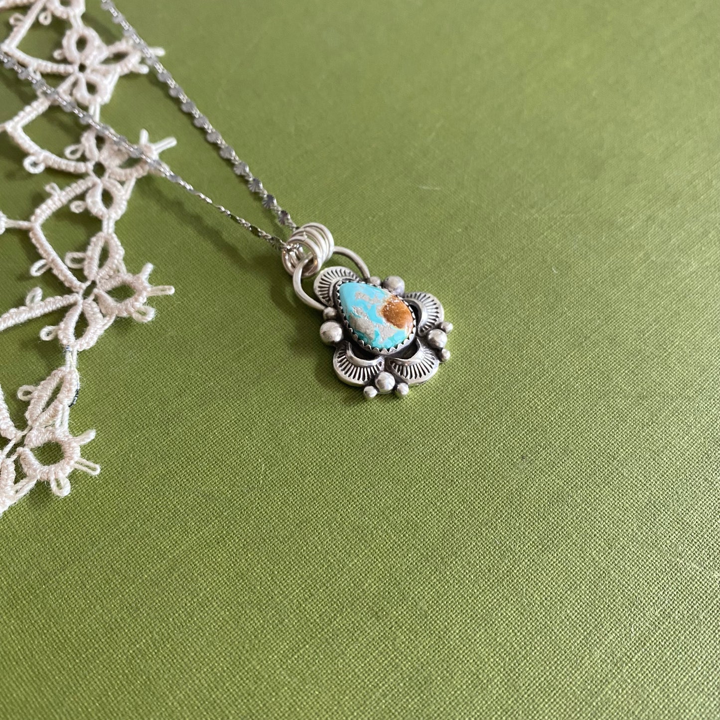 Fox Turquoise Pendant