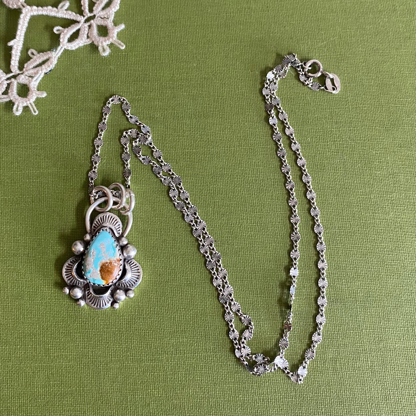 Fox Turquoise Pendant