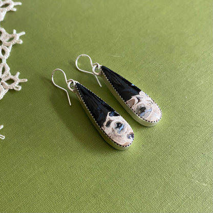 Petrified Palm Wood Earrings