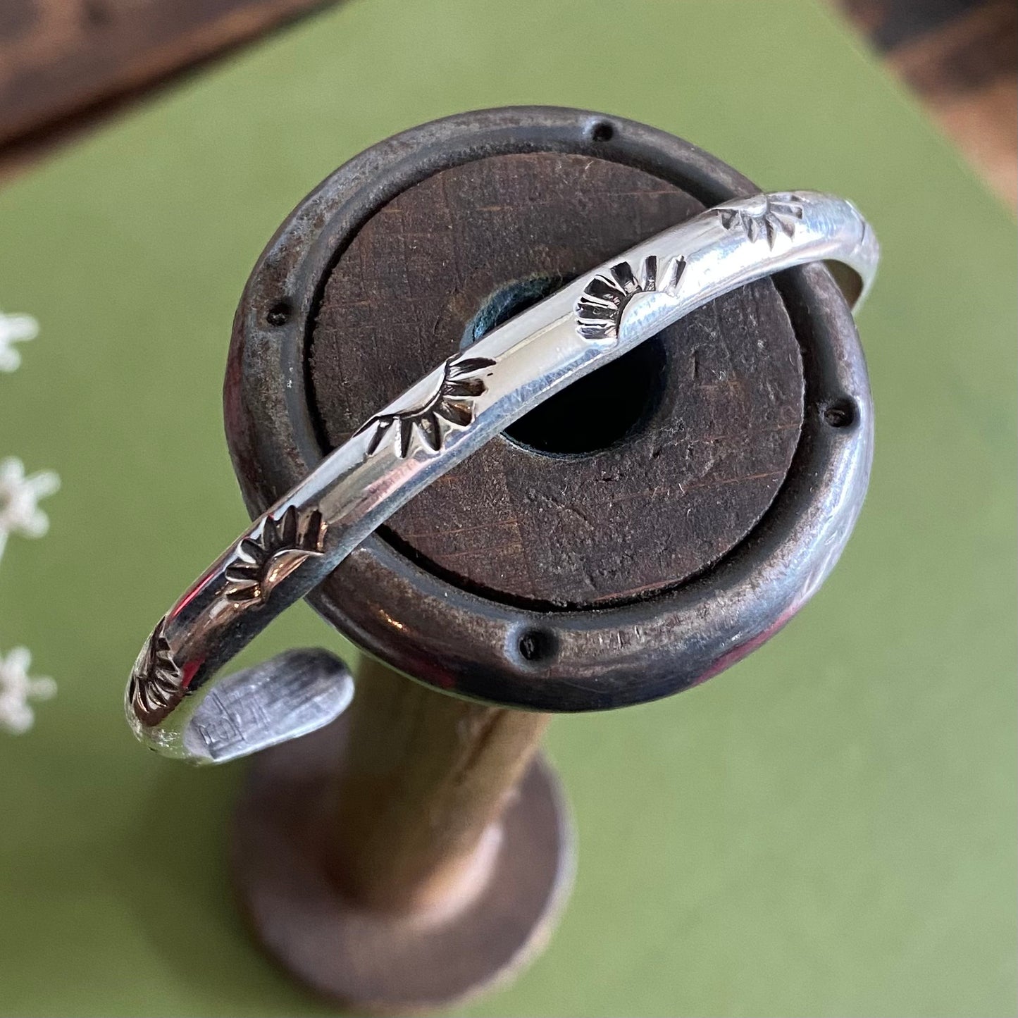 Xsmall/Small Sola Hand Stamped Cuff Bracelet