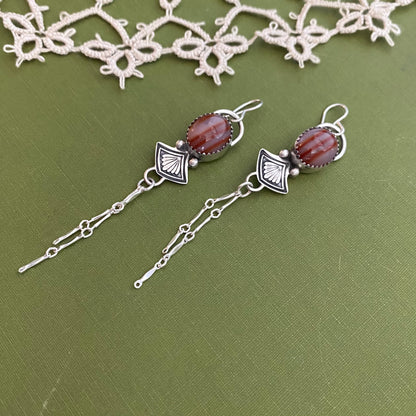 Banded Agate Earrings